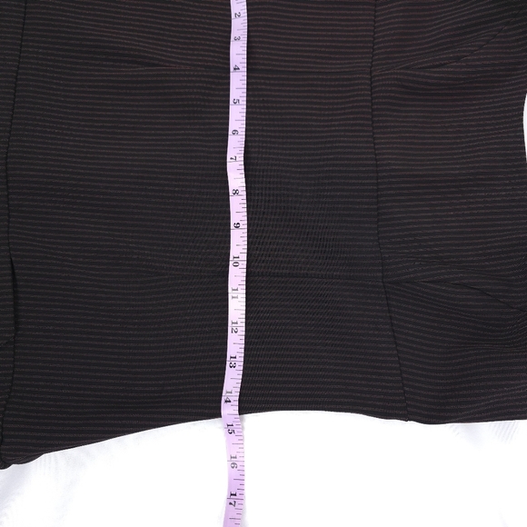 View Red Pin stripe mini dress made in the usa - Picture 9 of 16